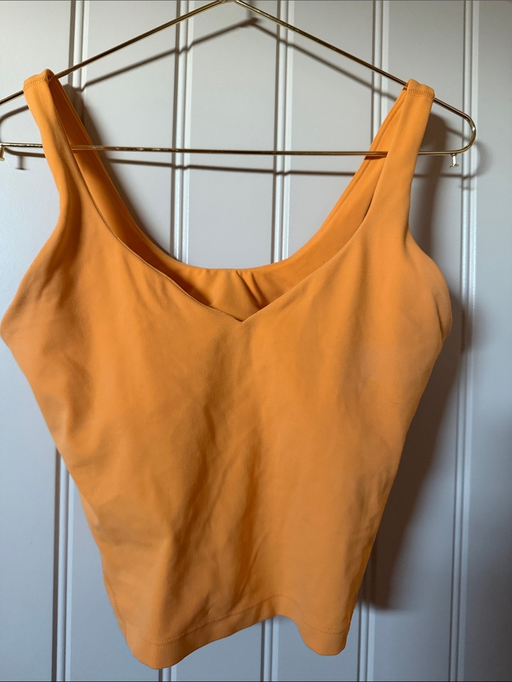 Lululemon Align citrus Sizzle Slim Fit Built In Bra Cropped $68